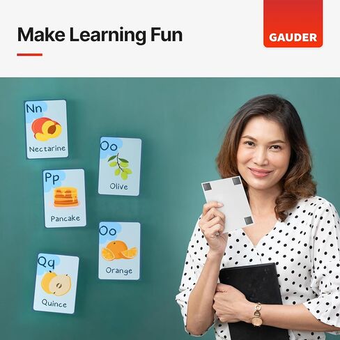 GAUDER Magnetic Dots and Squares | Small Sticky Magnets with Adhesive Backing | Self-Adhesive Flexible Magnets for Crafts, Whiteboards, Refrigerator in Kuwait