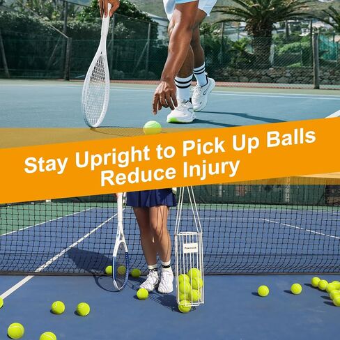 مجموعة معدات كرة المخلل، وعاء التقاط كرة التنس المسترد من Pickleballs مع 20 عبوة و40 فتحة من كرات المخلل وحامل حقائب اليد in Kuwait