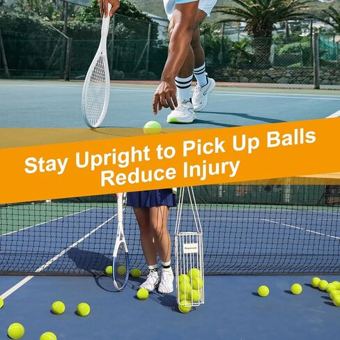 مجموعة معدات كرة المخلل، وعاء التقاط كرة التنس المسترد من Pickleballs مع 20 عبوة و40 فتحة من كرات المخلل وحامل حقائب اليد in Kuwait