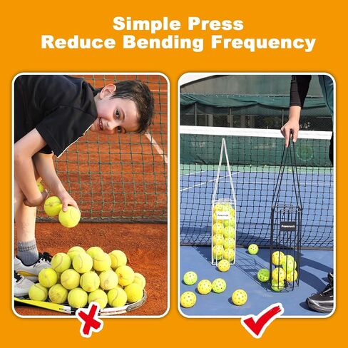مجموعة معدات كرة المخلل، وعاء التقاط كرة التنس المسترد من Pickleballs مع 20 عبوة و40 فتحة من كرات المخلل وحامل حقائب اليد in Kuwait