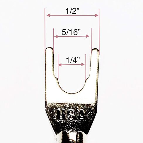CESS-001S Spade Fork Plug to Speakon Female Jack Adapter for Speaker Cable - 2 Pack (Small Spade) in Saudi Arabia
