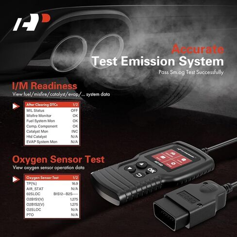 أداة تشخيص الماسح الضوئي A-Premium AD100 Universal Obd2، قارئ رمز السيارة OBDII/EOBD/CAN أداة المسح الضوئي، فحص ضوء المحرك/قراءة رموز الأخطاء الواضحة/فحص الضباب الدخاني/تدفق البيانات المباشر/اختبار البطارية، للسيارة منذ عام 1996 in Saudi Arabia