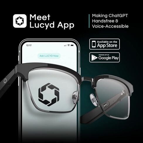 Lucyd - Bluetooth Audio Glasses - Women Smart Glasses w/Blue-Light Protection - Open Ear, Noise Canceling Wireless Mics in Kuwait