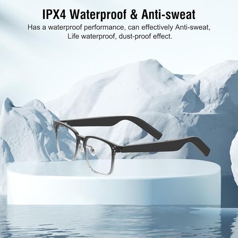 نظارات بلوتوث ذكية مضادة للضوء الأزرق من وانباكيان، نظارات صوتية ذكية، نظارات ذكية للترفيه في الأماكن المغلقة والخارجية للرجال والنساء، تحكم مزدوج في الصوت عبر البلوتوث in Kuwait