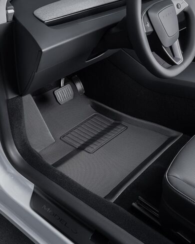 TAPTES 2024 Tesla Model 3 سجادات أرضية المرتفعات، مجموعة كاملة من Tesla Model 3 بطانات أرضية لجميع الأحوال الجوية 2024، Tesla Model 3 2024 Highland Accessories Tesla 3 Trunk Frunk Mat Rear علبة البضائع الداخلية (6 قطع) in Kuwait