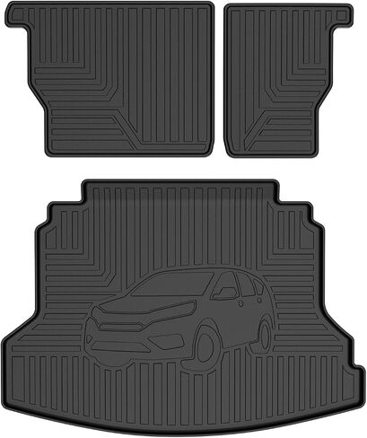 سجادات صندوق السيارة Mixsuper Liner Cargo متوافقة مع 2012-2016 Honda CR-V CRV، حماية من جميع الأحوال الجوية، بطانات شحن TPE سوداء مخصصة in Kuwait