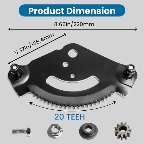 Bularie717-1550 استبدال ترس التوجيه متوافق مع Cub Cad et Parts LTX1045 LT1050 GT1554 جزازة العشب - لوحة قطاع التوجيه ترس ترس 717-1550F مناسب لجرار العشب Troy Bilt Toro Craft Man in Kuwait
