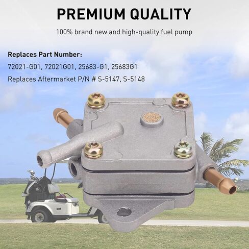 مضخة الوقود FHSJXR متوافقة مع عربة الجولف EZGO TXT MEDALIST 4-Cycle 295CC 350CC Robin Engine 1994-2003# 72021-G01 S5148 25683-G1 25683G1 in Kuwait