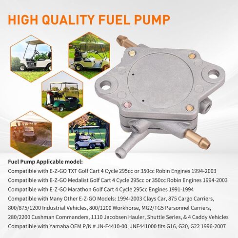 مضخة الوقود FHSJXR متوافقة مع عربة الجولف EZGO TXT MEDALIST 4-Cycle 295CC 350CC Robin Engine 1994-2003# 72021-G01 S5148 25683-G1 25683G1 in Kuwait