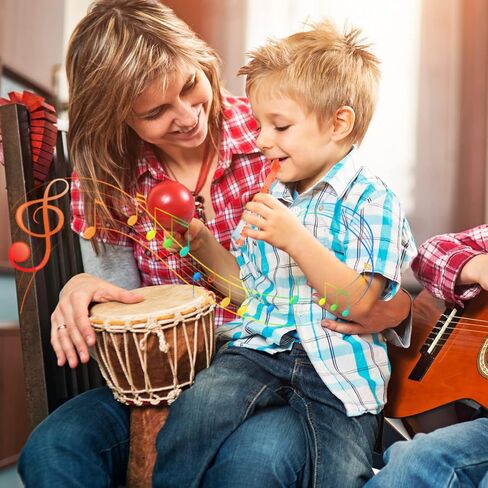 RMISODO 6 Pieces Mini Translucent Soprano Recorder Plastic 6 Hole Soprano Descant Recorder Music Flute for School Student, Random Color in Kuwait