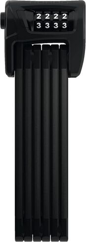 ABUS Bordo Combo 6100/90 سم أقفال دراجة خجولة مستوى الأمان 9، أسود in Saudi Arabia