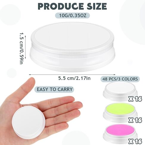 Zubebe 48 Pcs Fingertip Moistener, Fingertip Moisturizer to Grip Paper, Non Slip Fingertips Tool for Counting Paper Bills Document Collating Sorting Task, Assorted Colors, 0.35 Oz in Saudi Arabia
