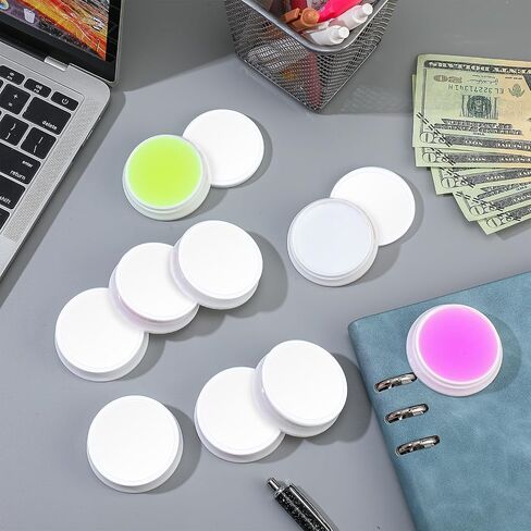Zubebe 48 Pcs Fingertip Moistener, Fingertip Moisturizer to Grip Paper, Non Slip Fingertips Tool for Counting Paper Bills Document Collating Sorting Task, Assorted Colors, 0.35 Oz in Saudi Arabia