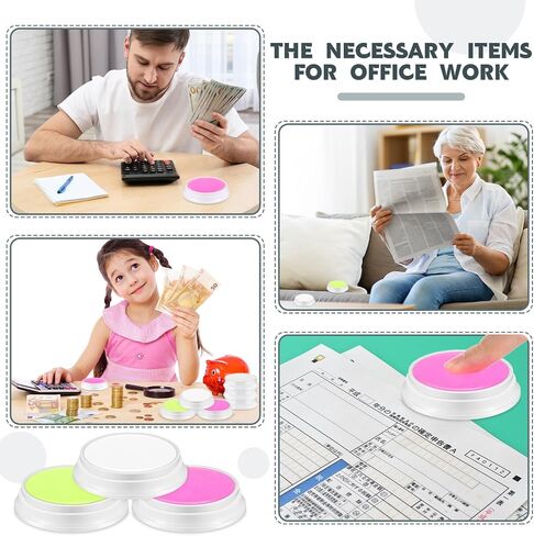 Zubebe 48 Pcs Fingertip Moistener, Fingertip Moisturizer to Grip Paper, Non Slip Fingertips Tool for Counting Paper Bills Document Collating Sorting Task, Assorted Colors, 0.35 Oz in Saudi Arabia