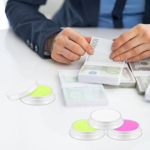 Zubebe 48 Pcs Fingertip Moistener, Fingertip Moisturizer to Grip Paper, Non Slip Fingertips Tool for Counting Paper Bills Document Collating Sorting Task, Assorted Colors, 0.35 Oz in Saudi Arabia