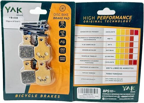 ياك الفرامل 4 أزواج دراجة قرص الفرامل منصات ل Magura mt5 mt7، 4 مكابس، ebike، emtb yb-035 in Kuwait