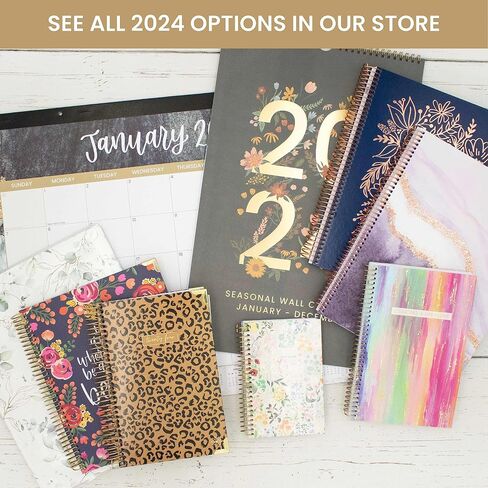 bloom daily planners 2024 Desk Calendar - 21" x 16" Large Monthly Organizer Pad with Stickers (January 2024 - December 2024) Wall Hanging or Desktop Blotter - Vintage Floral in Saudi Arabia