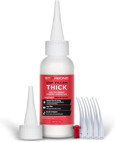 Starbond 2 oz. Thin, Medium, Thick CA Glue with 6 oz. Activator Bundle (Premium Cyanoacrylate Super Glue) for Quick Glue-ups. Woodworking, Woodturning, Hobby Models, 3D Printing in Saudi Arabia