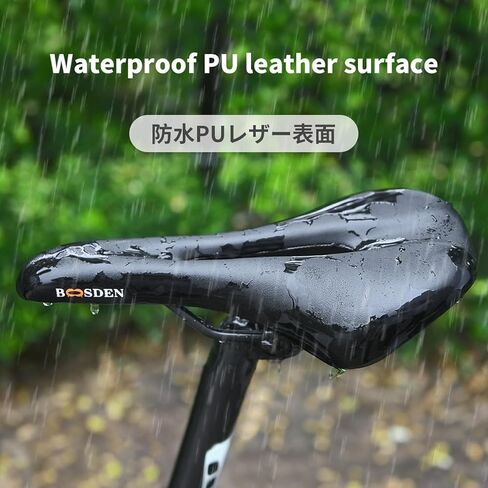 مقعد دراجة BOOSDEN، مقعد دراجة واسع مبطن مريح للرجال والنساء، سرج دراجة مع رغوة ذاكرة مقاومة للصدمات، سرج دراجة عالمي مقاوم للماء للدراجات الكهربائية ودراجات المدينة in Kuwait