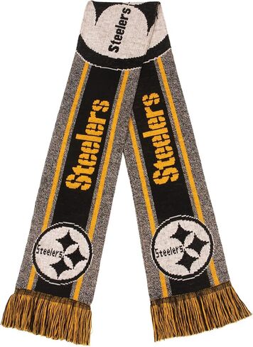 وشاح بشعار كبير رمادي من FOCO Pittsburgh Steelers، لون الفريق، مقاس واحد in Saudi Arabia