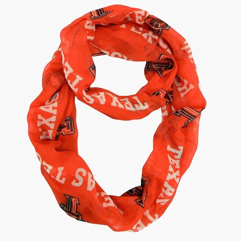 Littlearth womens NCAA Texas Tech Red Raiders Sheer Infinity Scarf, Team Color, One Size in Saudi Arabia
