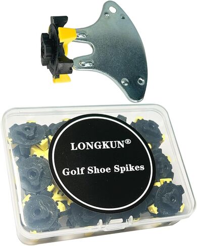 28 قطعة من مسامير أحذية الجولف البديلة ذات القفل السريع لأحذية الجولف (أسود/أصفر) in Kuwait