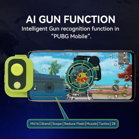 عصا تحكم لعبة الهاتف المحمول المحمولة تعمل باللمس، قبضة مريحة عالمية 4 أوضاع للهواتف المحمولة لنظام Android (أخضر) in Kuwait