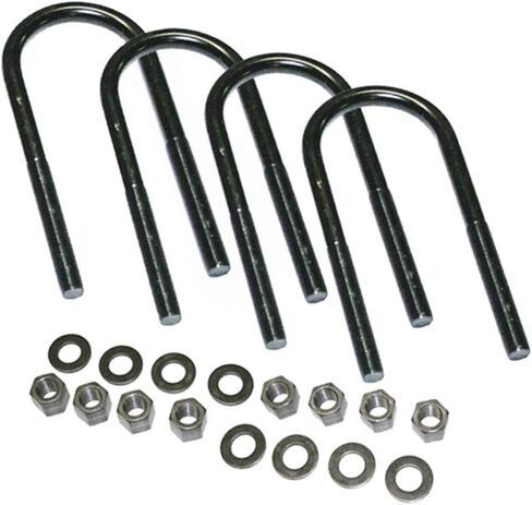 Superlift U-Bolt Kit | Round U-Bolts 5/8 x 3-1/8 x 11 | 11244 | 4 Pack of U-Bolts with Hardware in Saudi Arabia