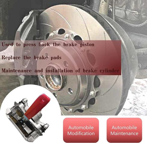 أداة ضغط فرجار الفرامل الزرقاء من LAJIAOZ - أدوات توزيع مكبس ضغط فرجار الفرامل العالمية للسيارات وأداة يدوية بسقاطة تأرجح 360 درجة لإصلاح السيارة واستبدالها (أزرق) in Kuwait