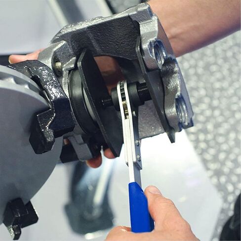 2 PCS Car Brake Caliper Press Tool Set, 360 Degree Swing Ratchet Wrench Expander Brake Caliper Compression Car Piston Tools with 4 Hanger Hook for 1,2,4 Piston Calipers in Saudi Arabia