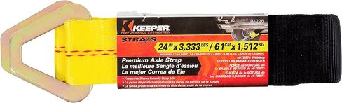 Keeper - حزام ربط ممتاز للمحور مقاس 2 × 24 بوصة مع حلقات على شكل حرف D - 3,333 رطلاً. حد حمل العمل و10,000 رطل. قوة الكسر، لون واحد in Saudi Arabia
