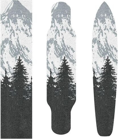 Kigai Skateboard Grip Tape Sheets Nature Mountains Longboard Griptape Bubble Free Anti-Slip 33.1"X 9.1" Sand Paper Tape for Teens Girls Boys in Saudi Arabia