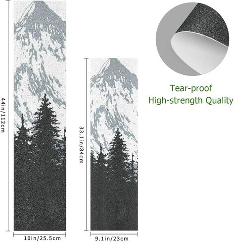 Kigai Skateboard Grip Tape Sheets Nature Mountains Longboard Griptape Bubble Free Anti-Slip 33.1"X 9.1" Sand Paper Tape for Teens Girls Boys in Saudi Arabia