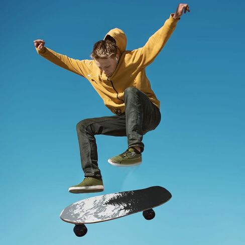 Kigai Skateboard Grip Tape Sheets Nature Mountains Longboard Griptape Bubble Free Anti-Slip 33.1"X 9.1" Sand Paper Tape for Teens Girls Boys in Saudi Arabia