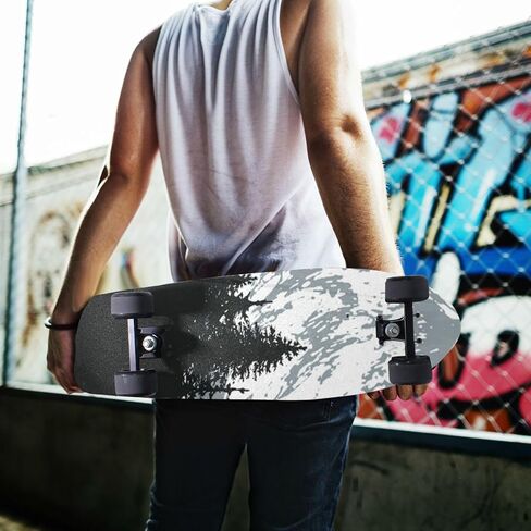 Kigai Skateboard Grip Tape Sheets Nature Mountains Longboard Griptape Bubble Free Anti-Slip 33.1"X 9.1" Sand Paper Tape for Teens Girls Boys in Saudi Arabia