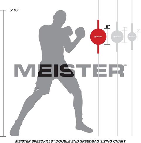 Meister SpeedKills Double-End Leather Speed Bag w/Bungees & Lightweight Latex Bladder in Saudi Arabia