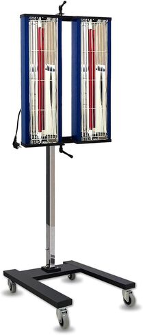 مصباح معالجة الطلاء بالأشعة تحت الحمراء من pakowin، 2100 وات 110 فولت، ضوء تسخين طلاء بالأشعة تحت الحمراء قصير الموجة متحرك لكابينة طلاء السيارة، مع مؤقت وارتفاع قابل للتعديل in Kuwait