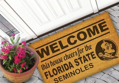 Florida State Seminoles Welcome Coir Doormat, 18x30 Inches, Seminoles Outdoor Rug; Display Your Team Spirit with This Unique Florida State Seminoles Doormat in Saudi Arabia