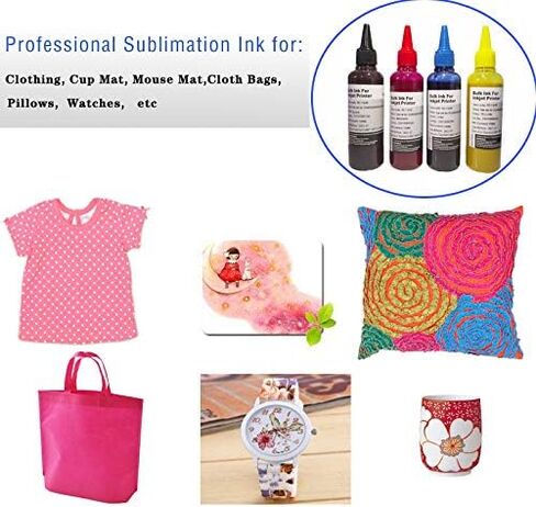 INK+ حبر تصعيد 4 × 100 مل متوافق مع Sublijet Sawgrass Virtuoso SG400 SG500 SG800 SG1000 SG400NA SG800NA وRICOH GC41 GC42 GC51 حبر طابعة النقل الحراري in Saudi Arabia