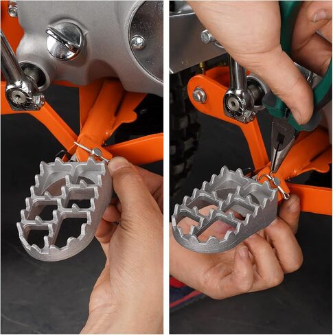 WEIYINGSI أوتاد قدم الدراجة الترابية، دواسات أقدام الدراجات النارية لـ 50CC 70CC 90CC 110CC 125CC Taotao PW50 PW80 TW200 XR50R CRF50 CRF70 CRF80 CRF100F Dirt Pit Bike in Kuwait
