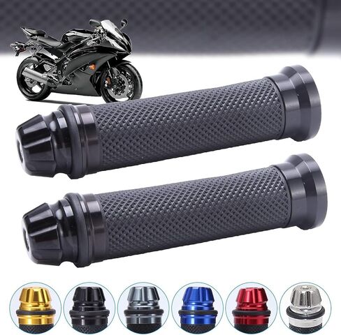 Universal 7/8" 22mm Motorcycle Handlebar Grips Gel Rubble Compatible with Chopper Cruiser Bike Street Bike Dirt Bike in Kuwait