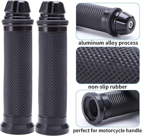 Universal 7/8" 22mm Motorcycle Handlebar Grips Gel Rubble Compatible with Chopper Cruiser Bike Street Bike Dirt Bike in Kuwait