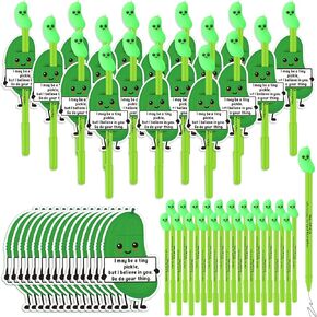 Spakon 20 Set Potato Pens Bulk Gifts Positive Appreciation Small Thank You Gifts Inspirational Cute Cartoon Funny Ballpoint Pens with Bookmarks for Employee Coworker Team
