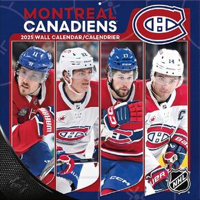 TURNER SPORTS Montreal Canadiens - Bilingual 2025 12x12 Team Wall Calendar (25998012097)