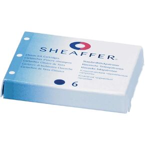 Sheaffer Skrip Ink Cartridges, Black, 6 Shelf Pack (96233)