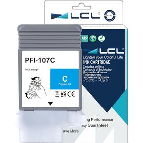 LCL PFI-107 Black 130-ml Ink Cartridge Replacement for Canon PFI-107 PFI-107BK PFI107BK for Canon ImagePROGRAF iPF670 iPF680 iPF685 iPF770 iPF780 iPF785 Printers (1-Pack)