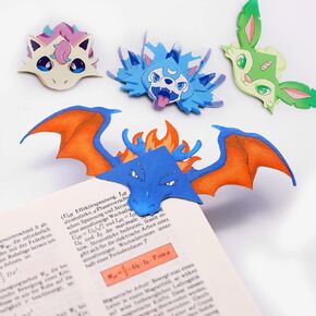 Personalized Corner Bookmarks, 3D Cartoon Anime Bookmark Reading Bookmarks for Students Book Lovers Unique Page Marker Creative Gift Ideal for Kids