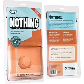 Nothing Gift - Funny Gag Gift for Men Who Want Nothing Or Have Everything - Hilarious White Elephant Gift of Nothing - Christmas Stocking Stuffer Useless Box