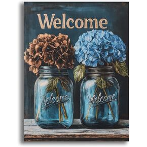Yomiie 5D Letter Welcome Diamond Painting Kits for Adults, Paint with Diamonds Art Bouquets DIY Full Round Drill Kits, Embroidery Rhinestone Diamond Crystal Craft Canvas Home Wall Decor 30x40 cm