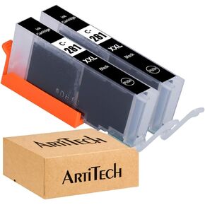 Replacement for Canon CLI-281 CLI-281 XXL CLI 281 Cyan Compatible Ink Cartridges Use for PIXMA TS9120 TR7520 TR8520 TS6120 TS6220 TS8120 TS8220 TS9520 TS6320 TS9521C Printer, 2 Pack CLI281 C